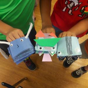 hand puppet projects inspired by Beekle, the unimaginary friend
