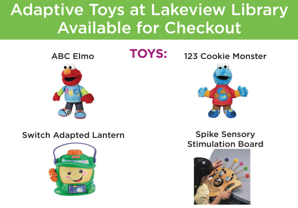 Adaptive Toys at Lakeview Library 